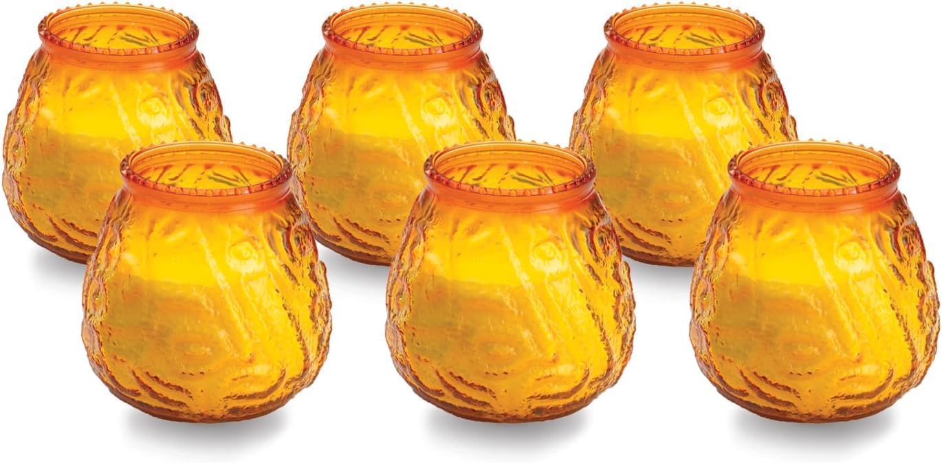 Blue Candle Set — Set of 6 — Amber