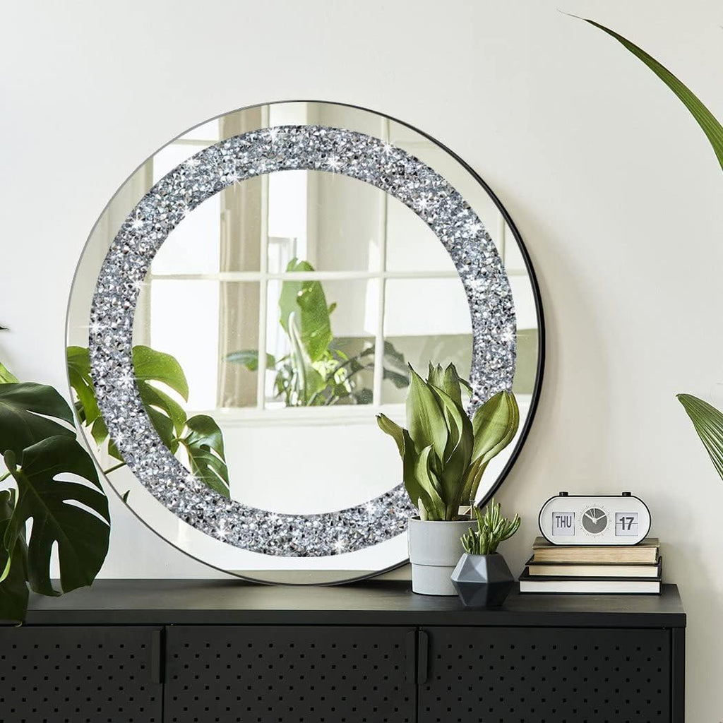 Round Luxe Glass Mirror — 20" - View 4