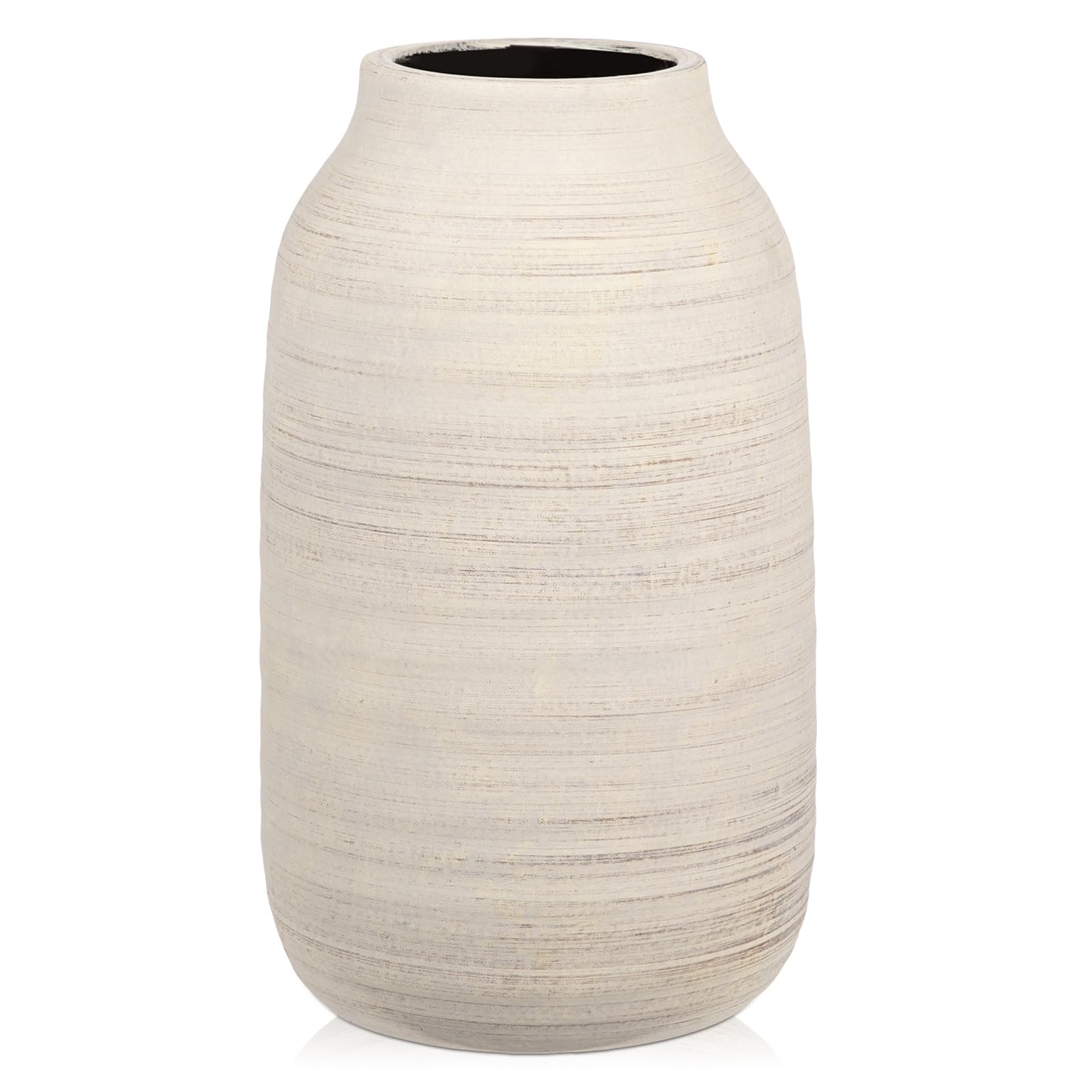 Vintage Farmhouse Brown Vase — 6"