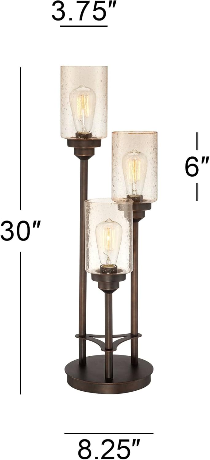 Farmhouse Metal Table Lamp — 3-Light - View 4