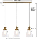 Oval Luxe Black Chandelier - View 2