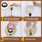Dimmable Black Nightstand Lamp - View 7