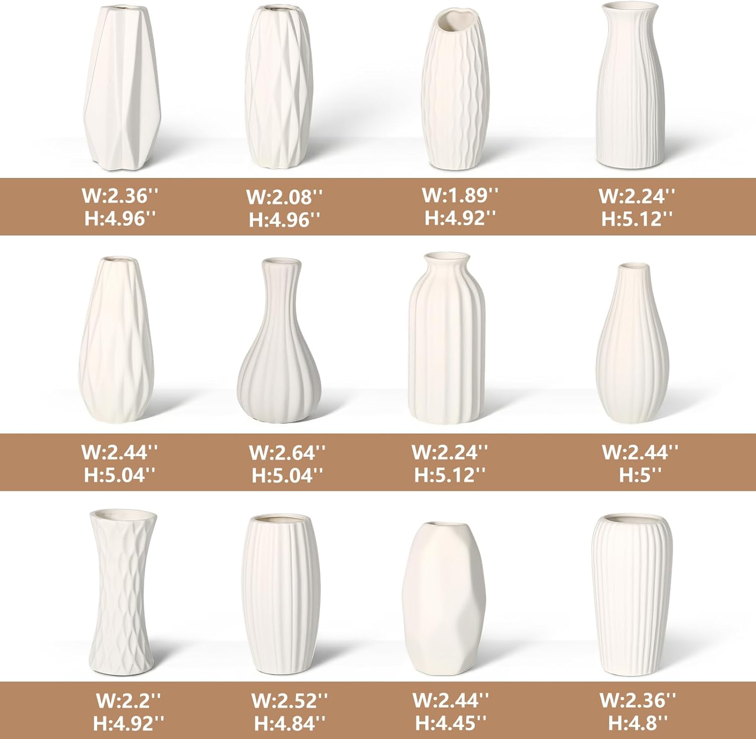 Boho Ceramic Vase — Set of 12 - View 2