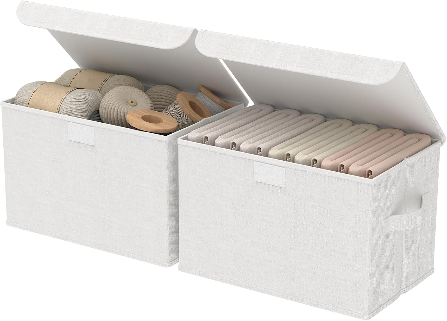 Beige Storage Bin — 2x7 — Small（2 Pack）