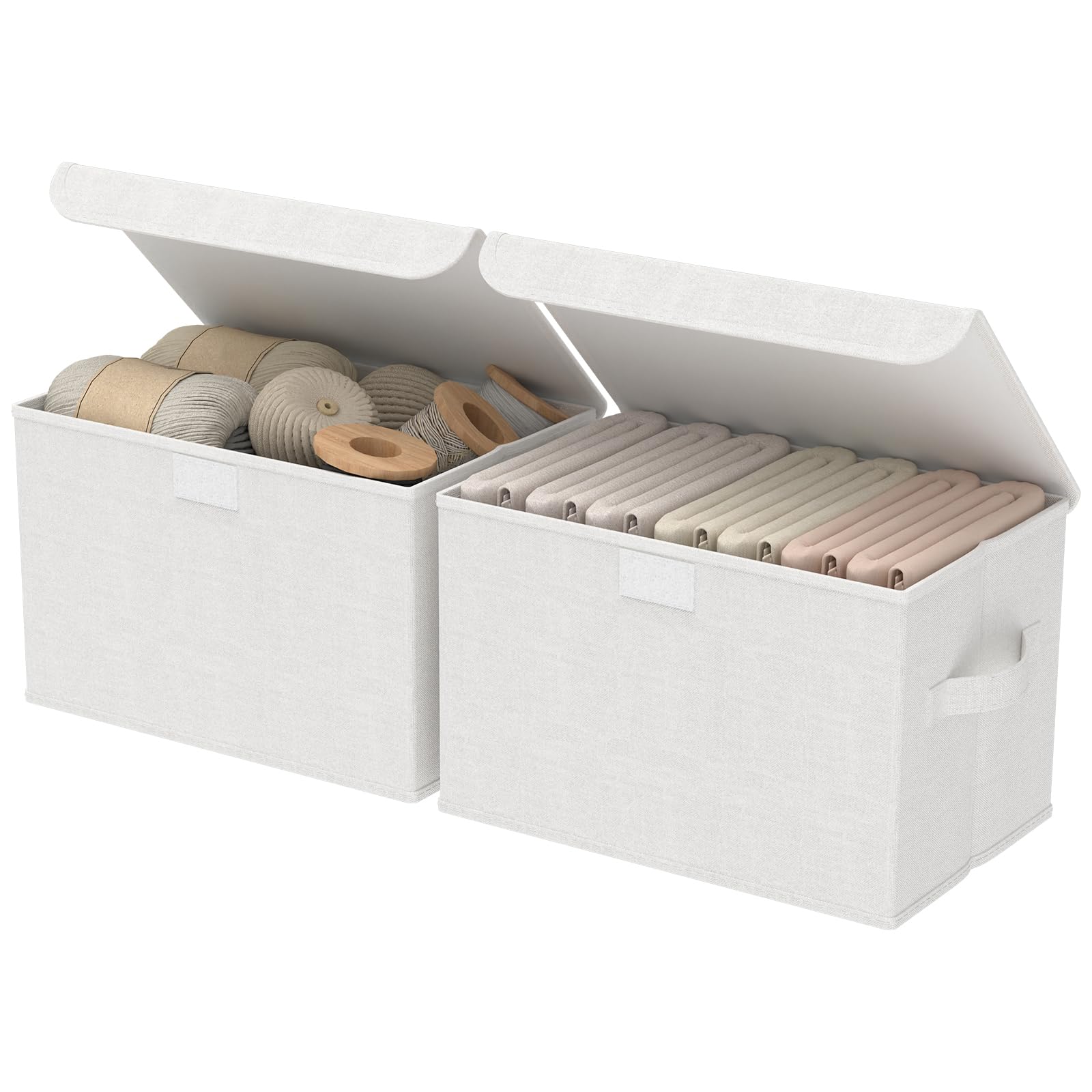 Beige Storage Bin — 2x7