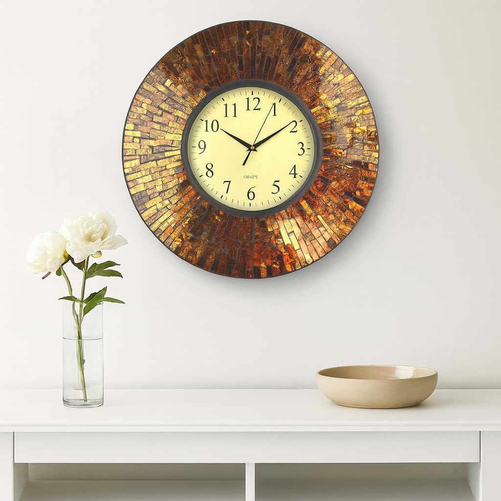 Black Wall Clock — 19"