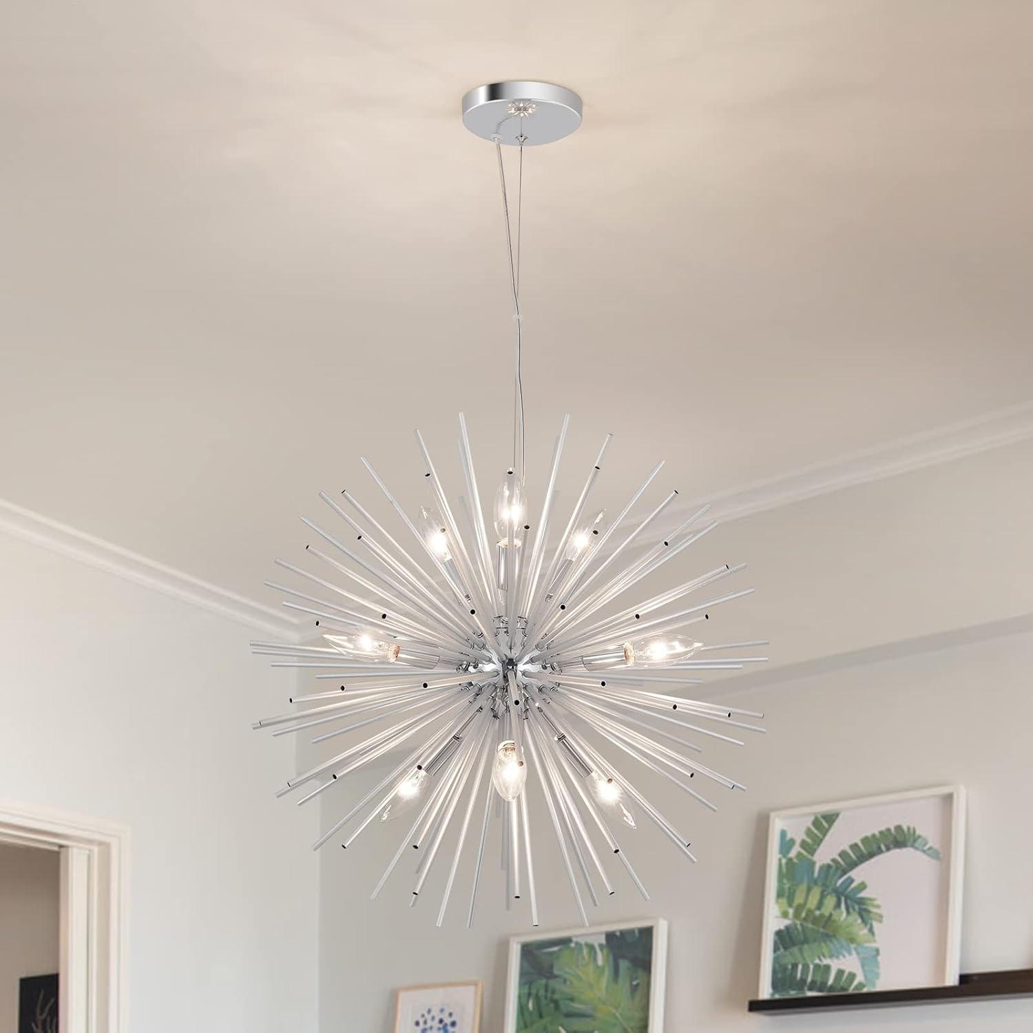 Luxe Black Chandelier — 6-Light — 9-Light