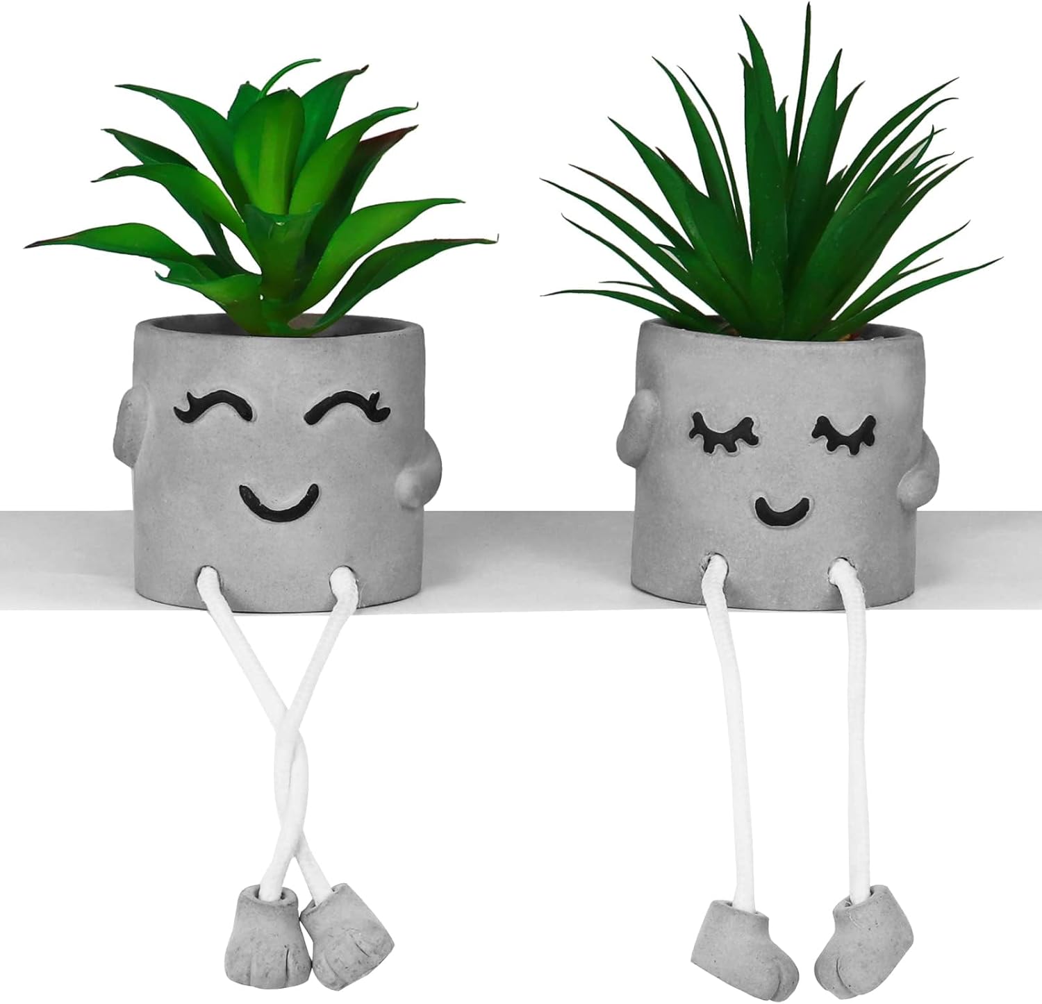 Stone Faux Succulent — Set of 2 — 2 Pcs Set/B