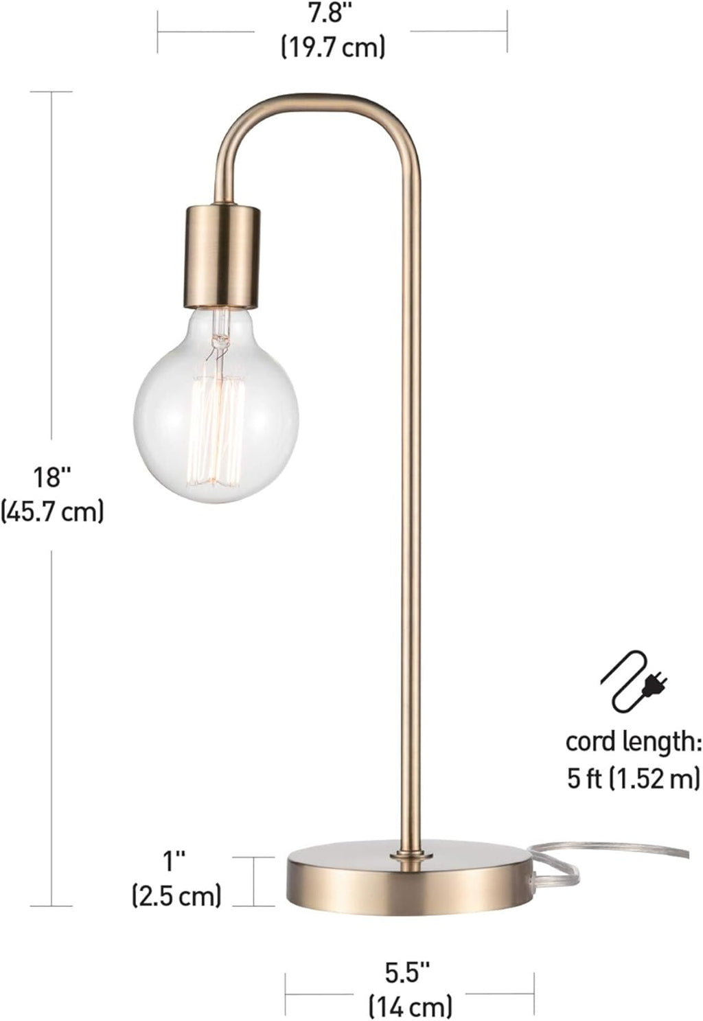 Luxe Black Table Lamp — 18" - View 7