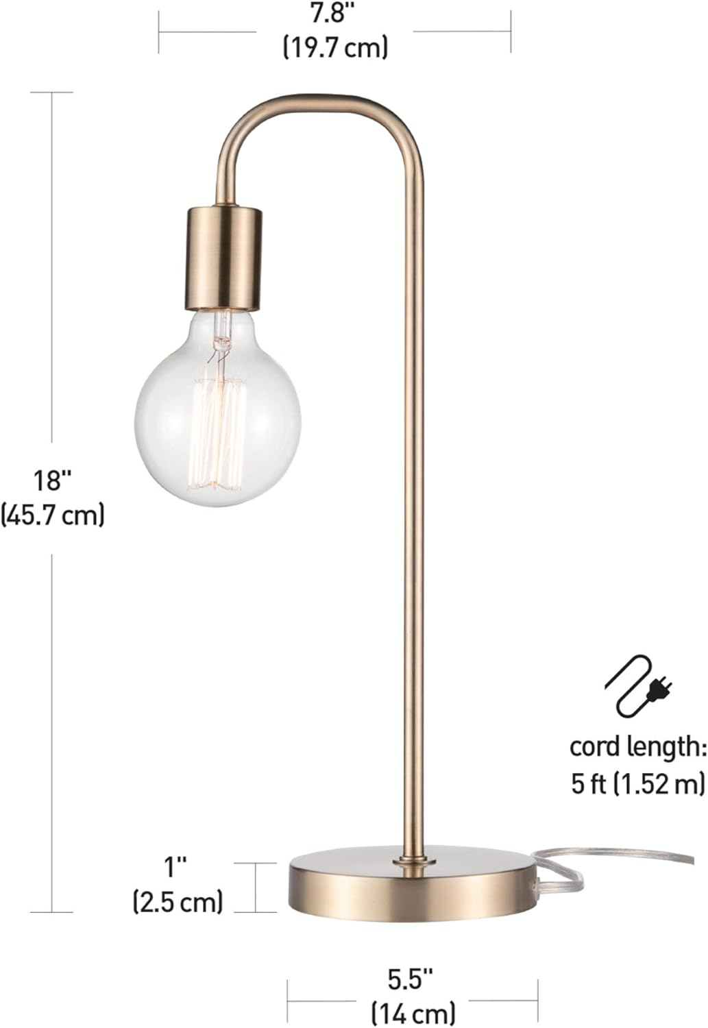 Luxe Black Table Lamp — 18" - View 7