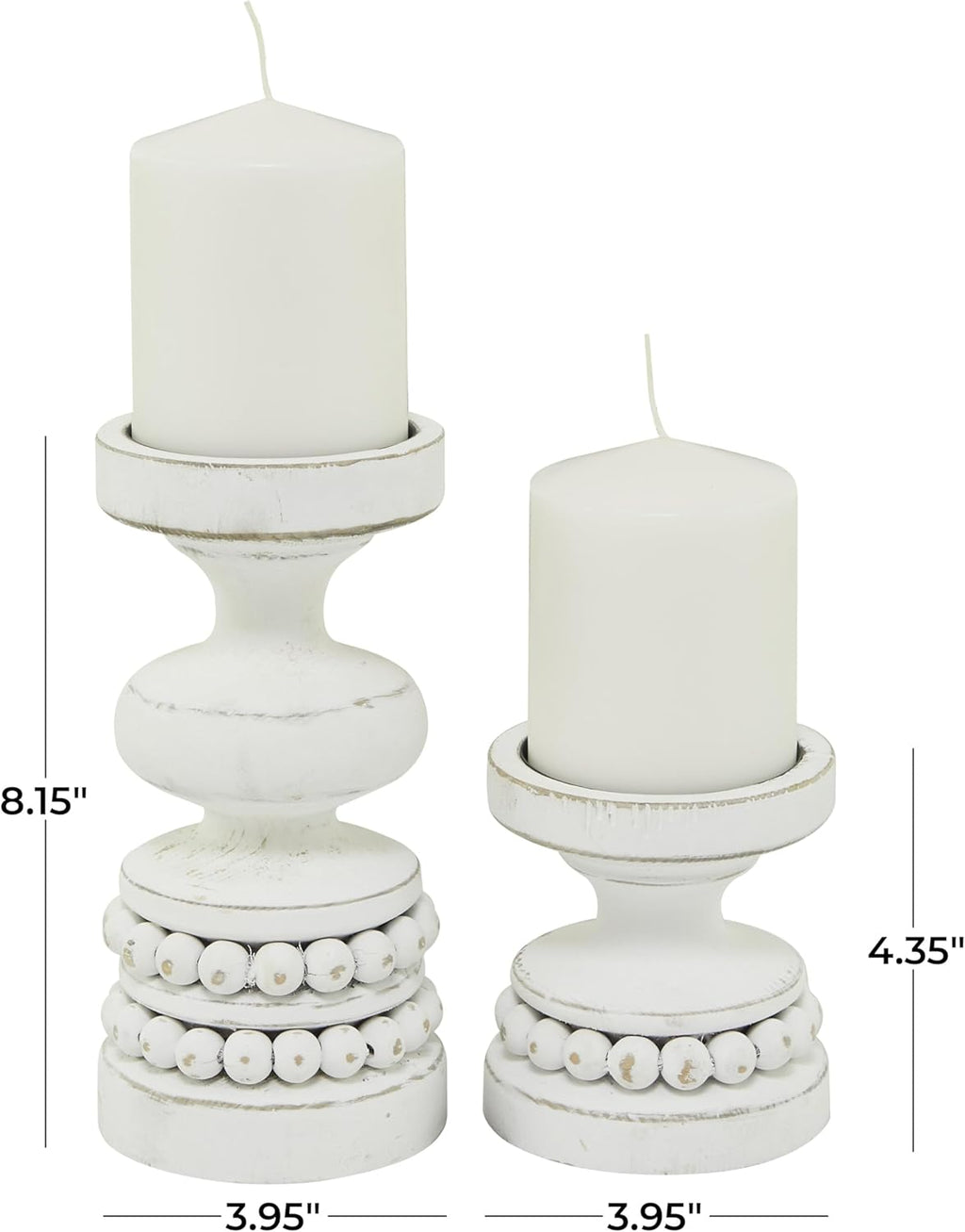 Brown Pillar Candle — 8" - View 3