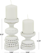 Brown Pillar Candle — 8" - View 3