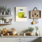 Framed Green Canvas Wall Art — 16" - View 3
