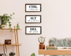 Framed Farmhouse Black Wall Decor — 6" - View 3