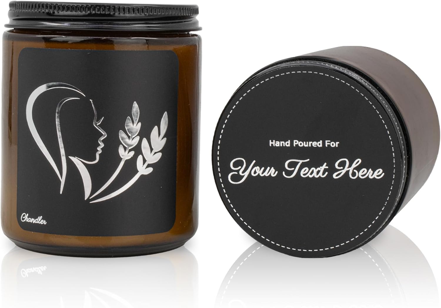 Scented Blue Soy Candle — Virgo