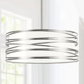 Farmhouse Black Chandelier — 3-Light — Nickel