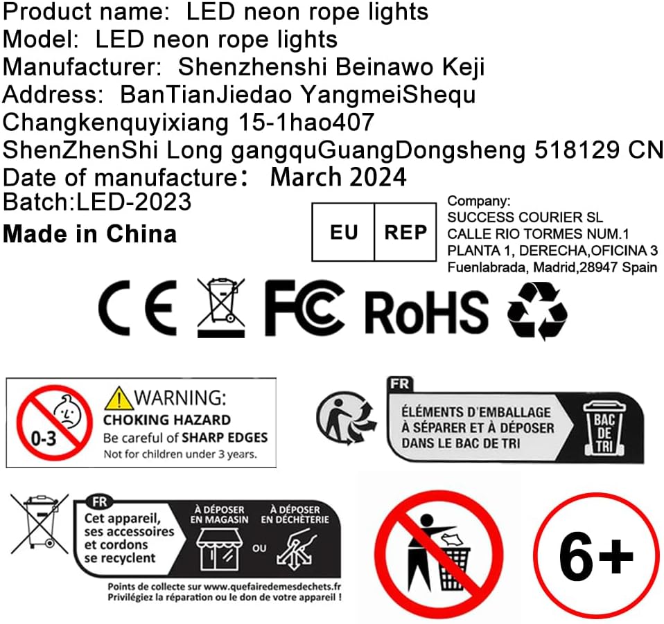 Smart Rattan LED Strip Lights - View 2