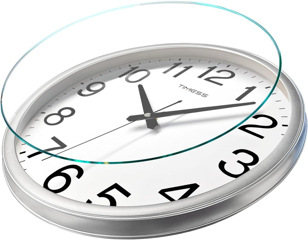 Battery Operated Modern Brown Wall Clock — 11" - View 3