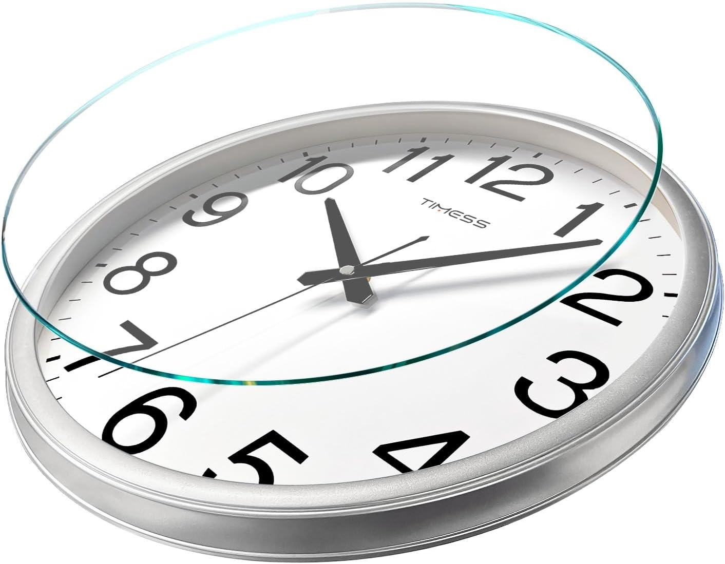 Battery Operated Modern Brown Wall Clock — 11" - View 3