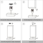 Dimmable Modern Fabric Desk Lamp - View 9