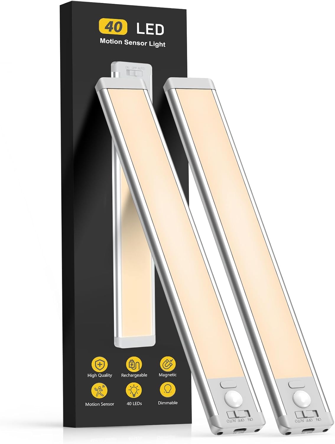 Rechargeable White Table Lamp — 10" — Warm White Light