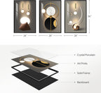 Framed Luxe Black Wall Decor — 36" - View 8
