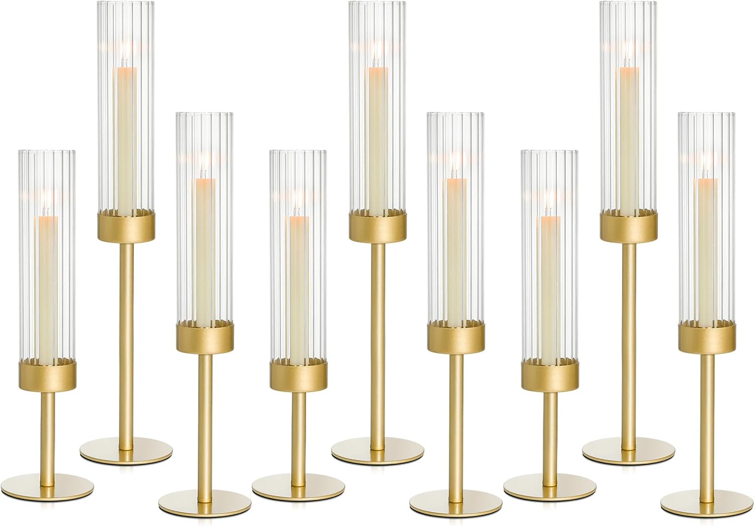 Luxe Metal Candle — Set of 3 — 9