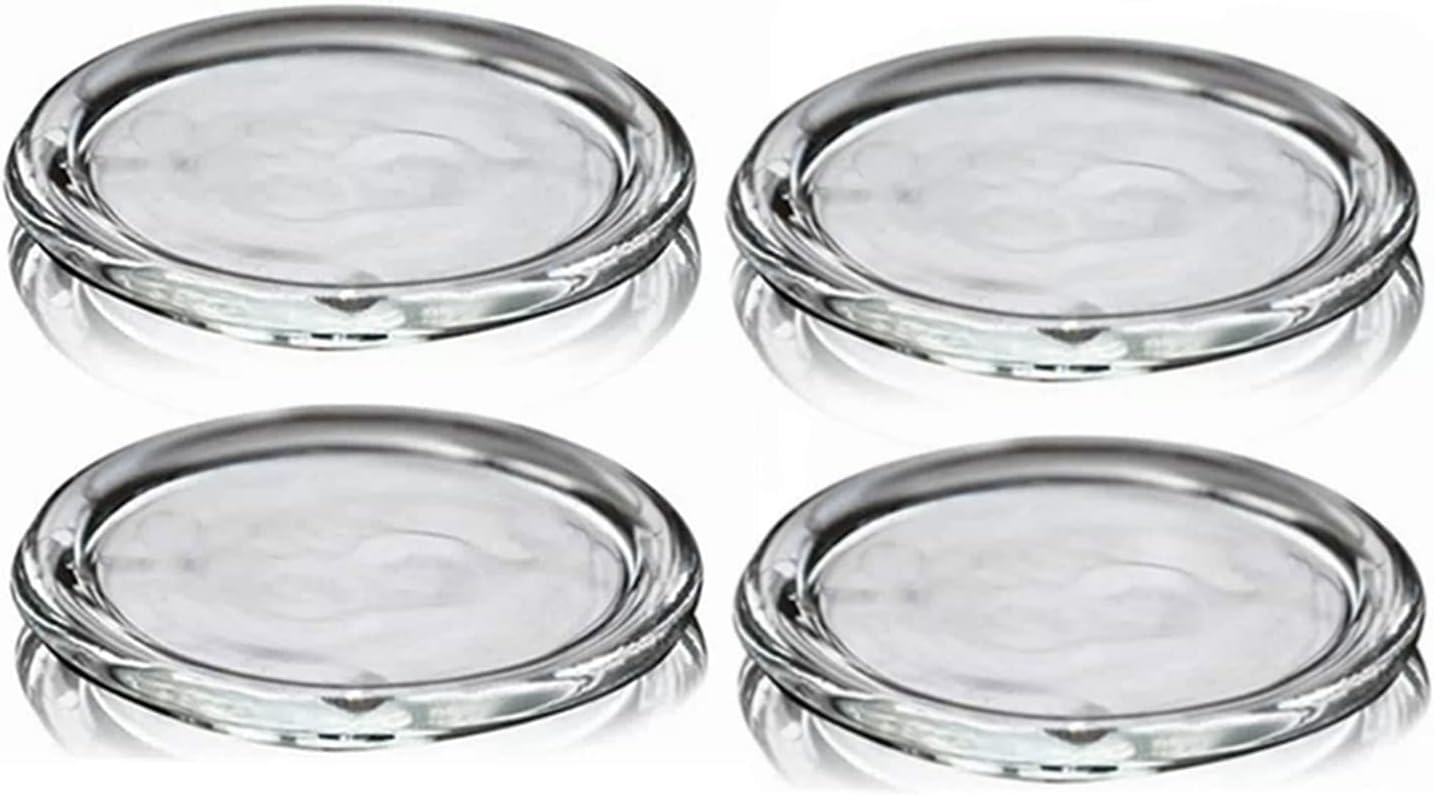 Round Glass Candle — 4" — 4pack-3inch