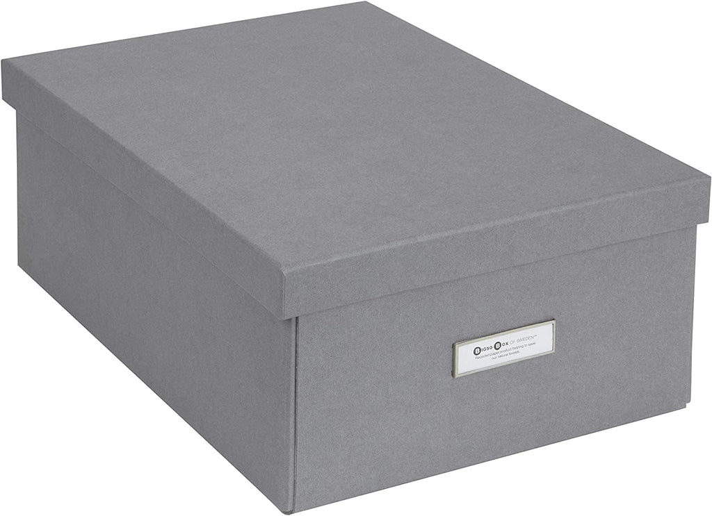 Blue Storage Basket — Gray