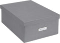 Blue Storage Basket — Gray