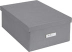 Blue Storage Basket — Gray