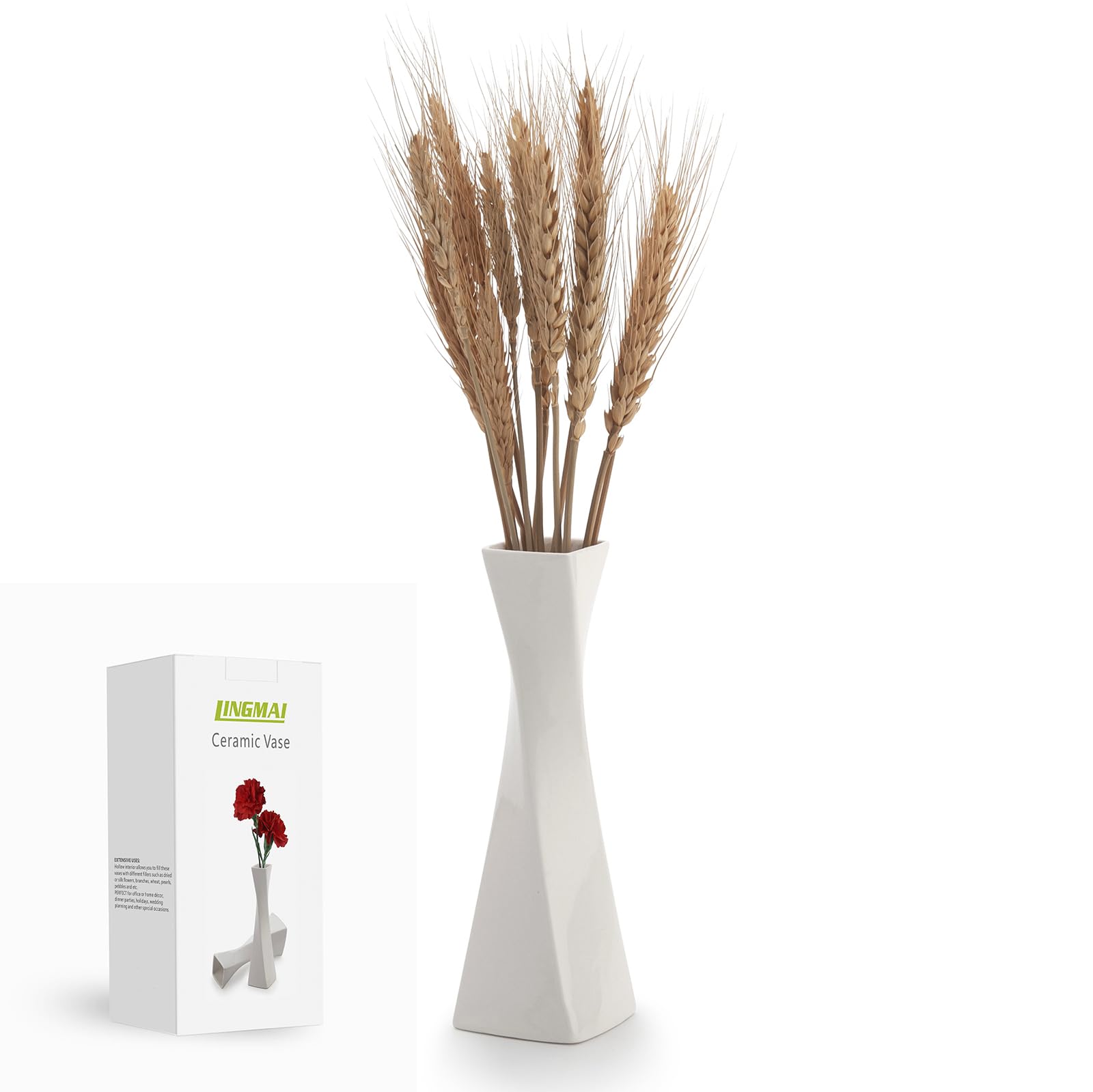Farmhouse White Decorative Vase
