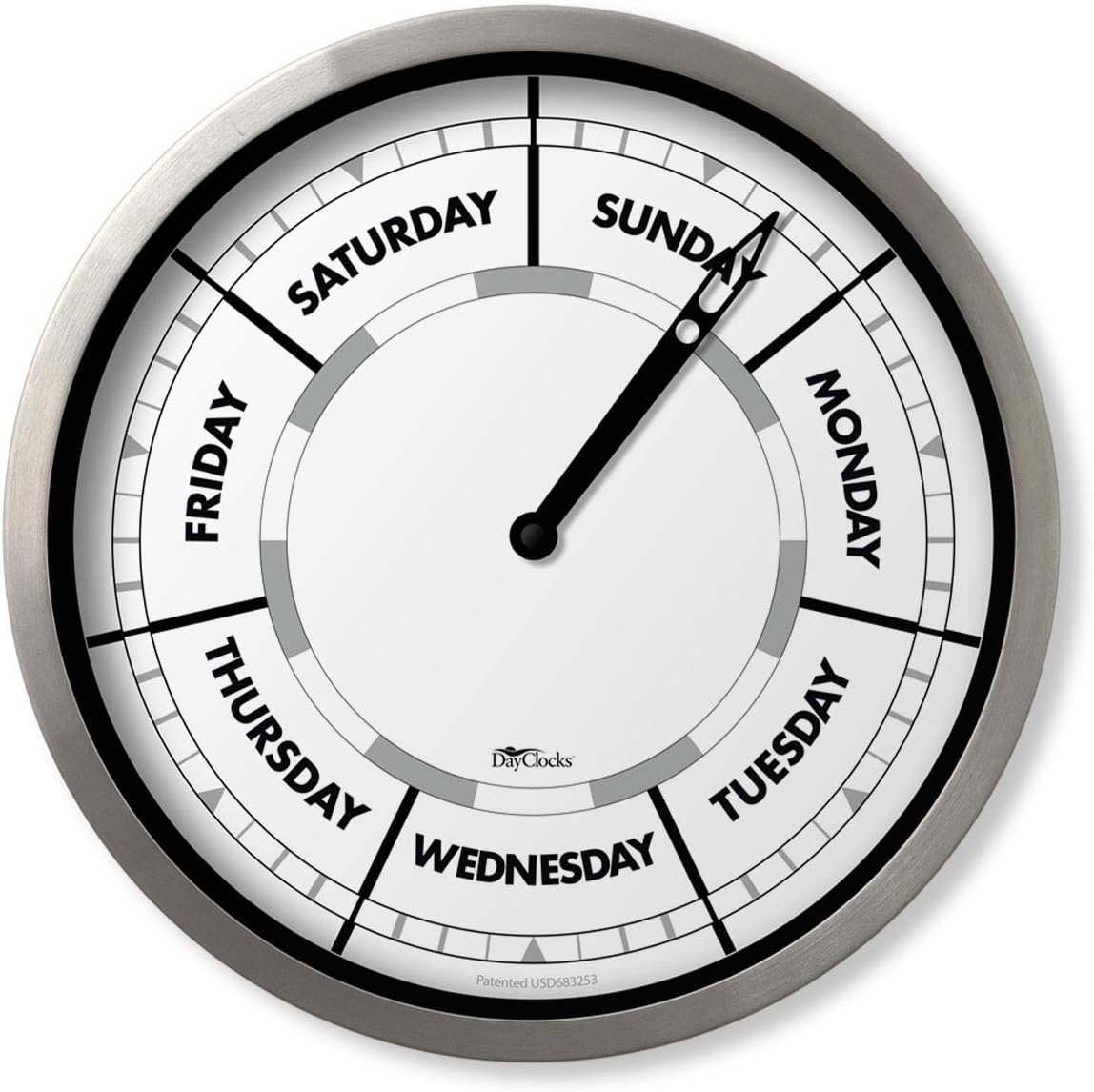 Brown Wall Clock — 10" - View 5