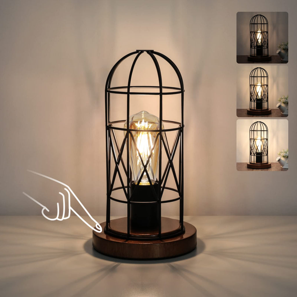 Dimmable Black Bedside Lamp