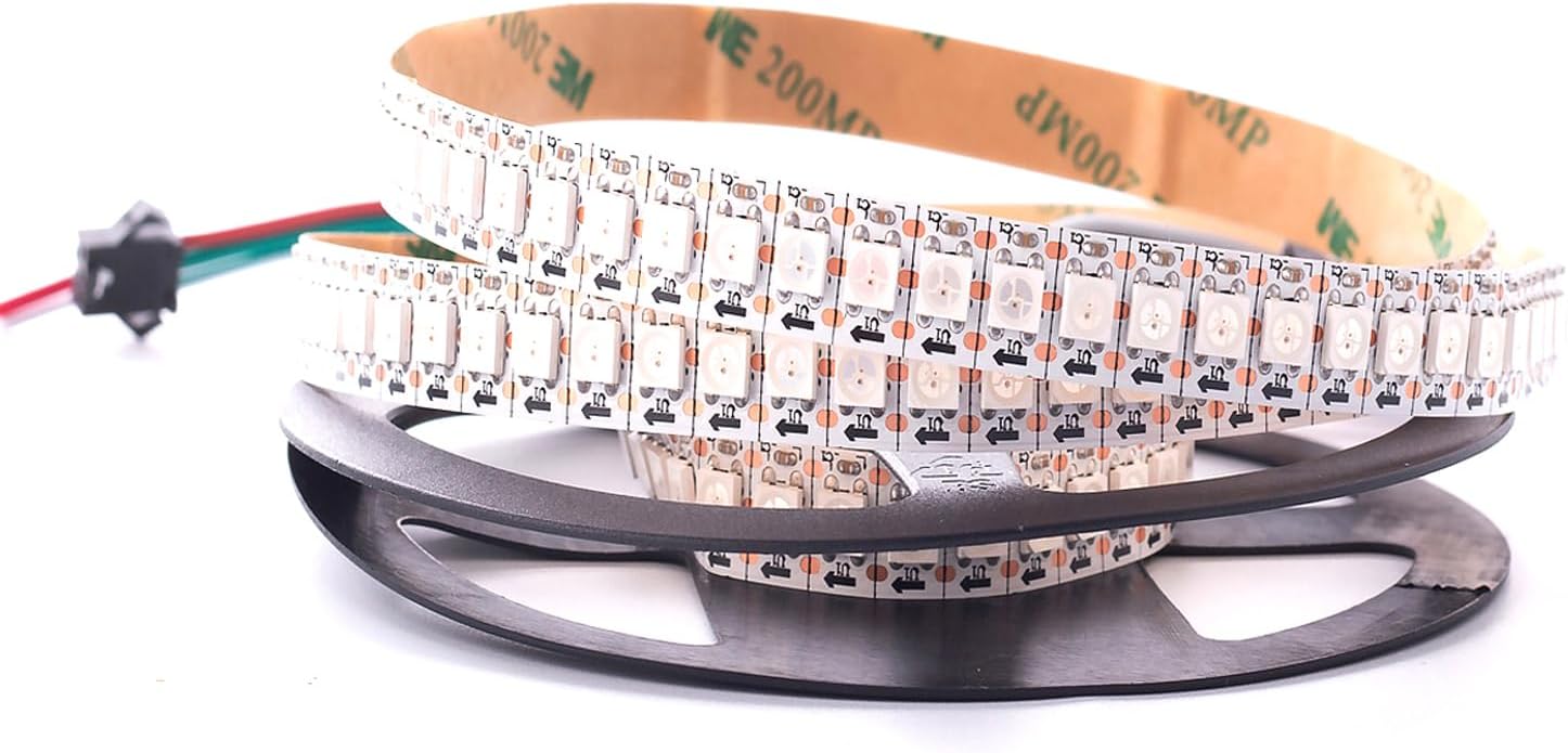 RGB Black LED Strip Light — 3.2FT 144LEDS Non-Waterproof