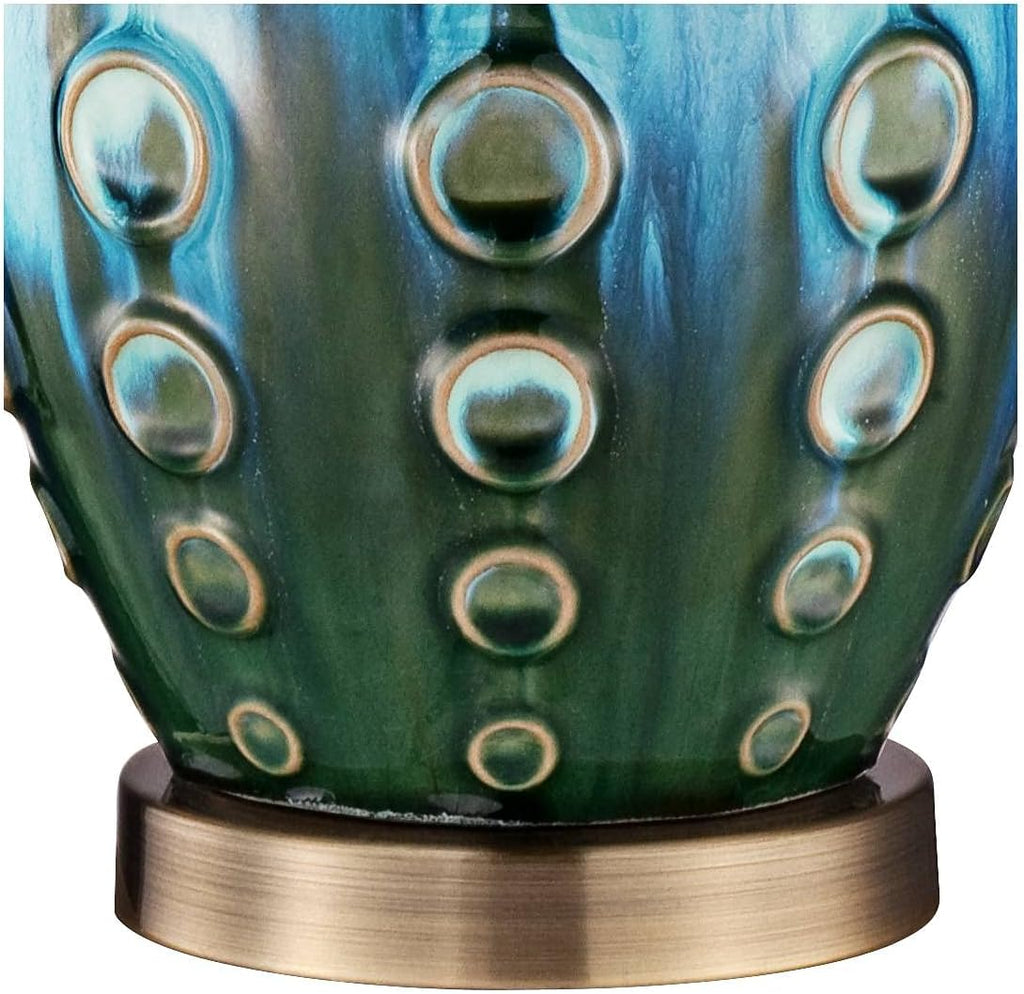 Linen Mid-Century Ceramic Table Lamp — 26.5" - View 5