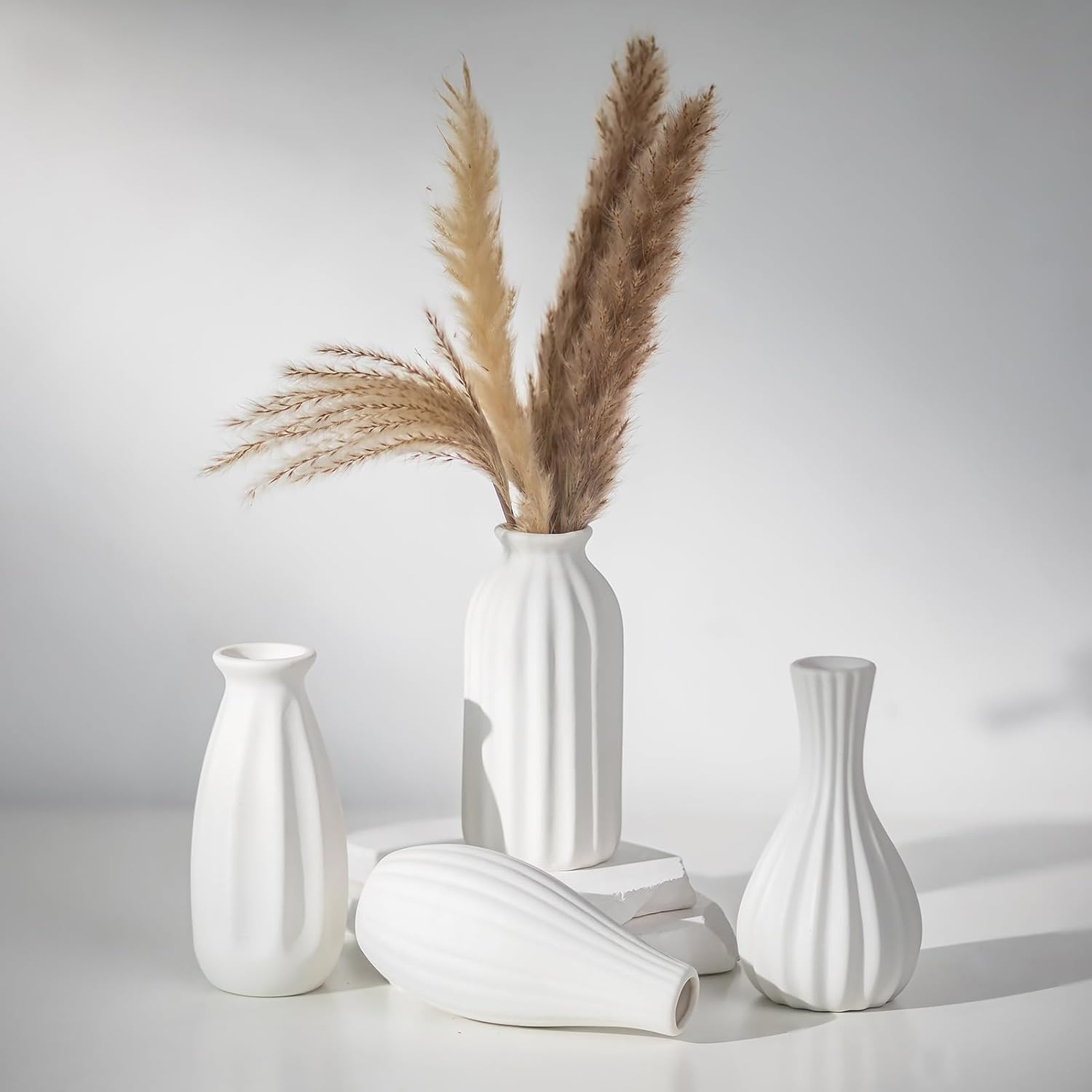 White Vase — Set of 4 — White