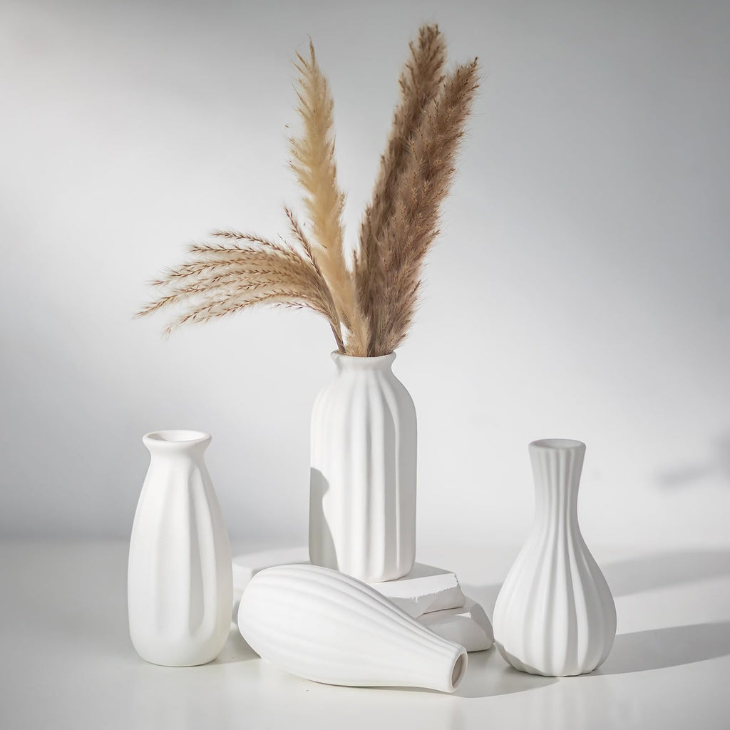 White Vase — Set of 4