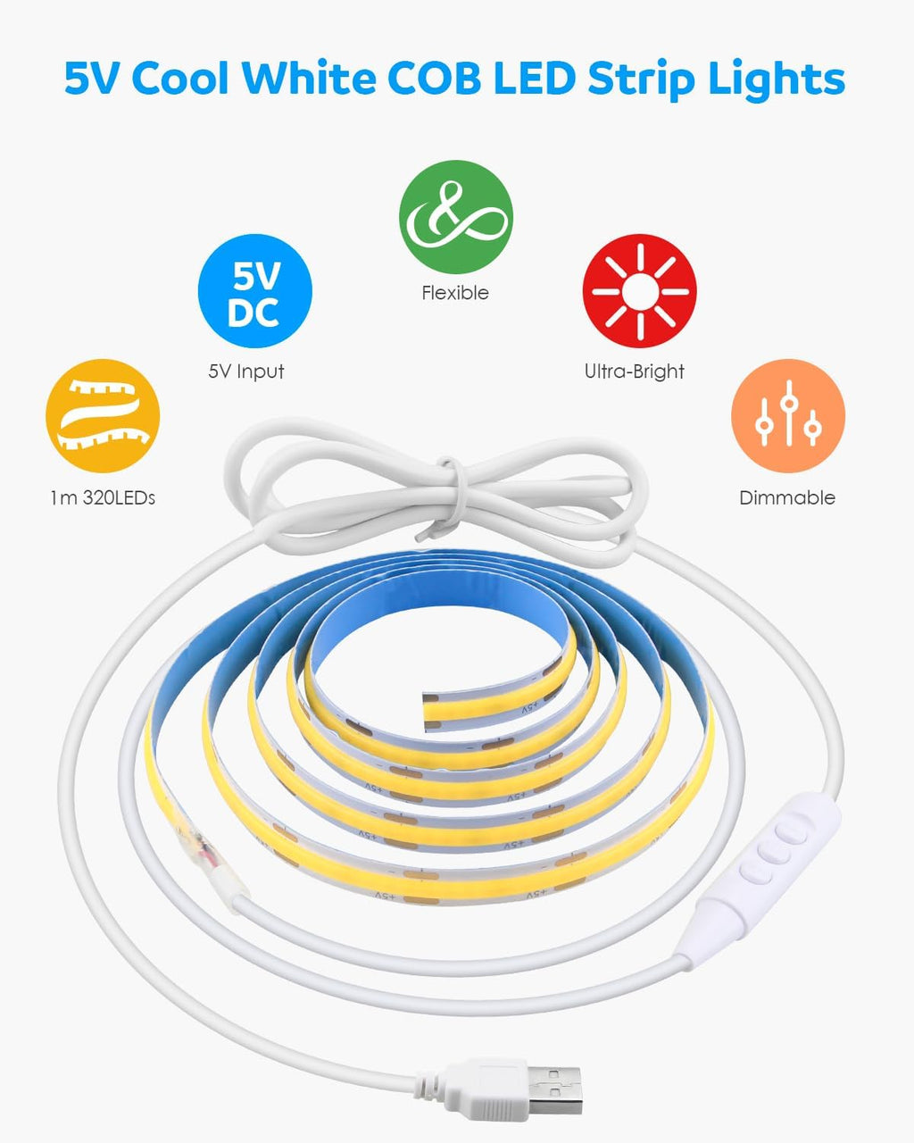Dimmable Metal LED Strip Light - View 4