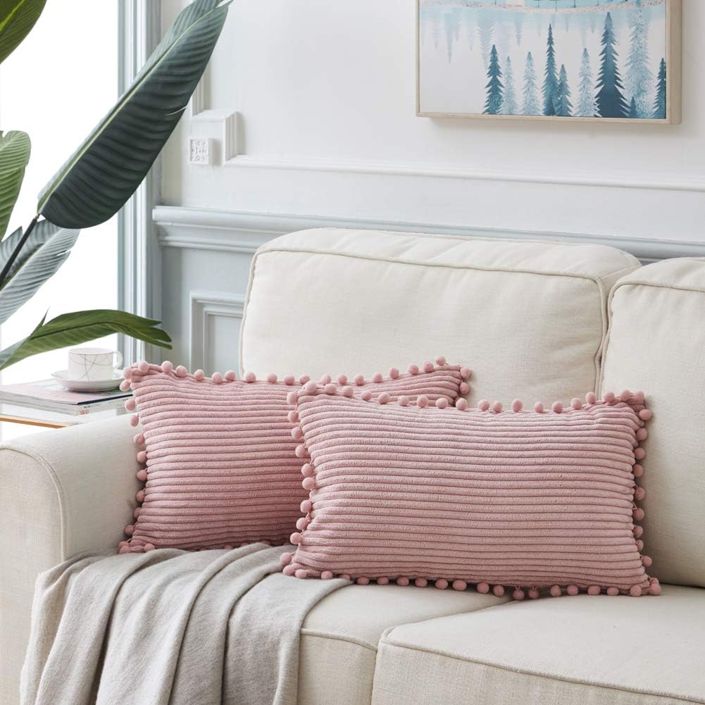 Boho Beige Throw Pillow Cover — 20" - View 6