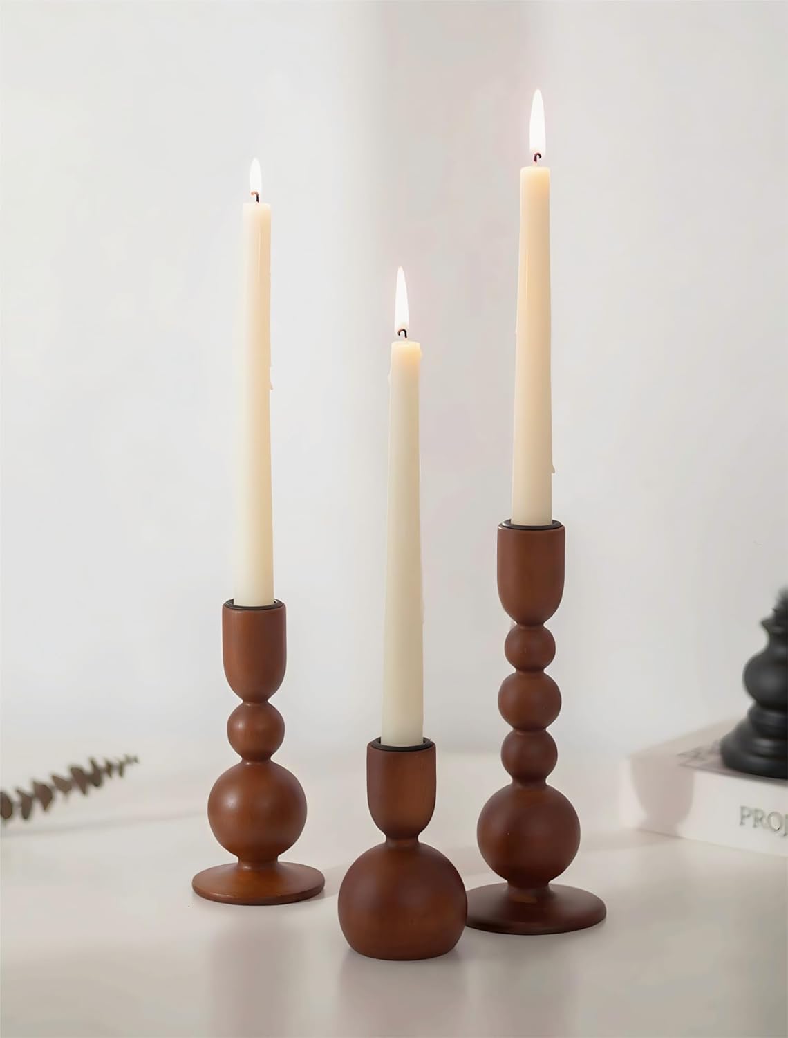 Boho Brown Candle — Set of 3 — Warm Walnut