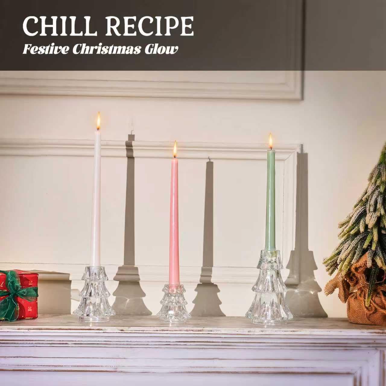 Green Candle — 3" - View 8