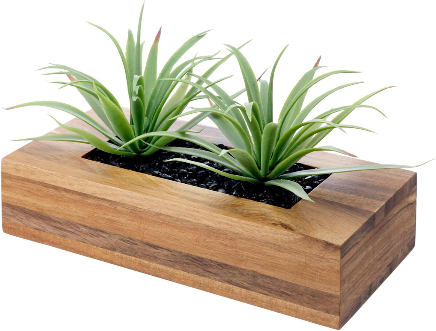 Rectangular Black Faux Plant — 10" — Brown