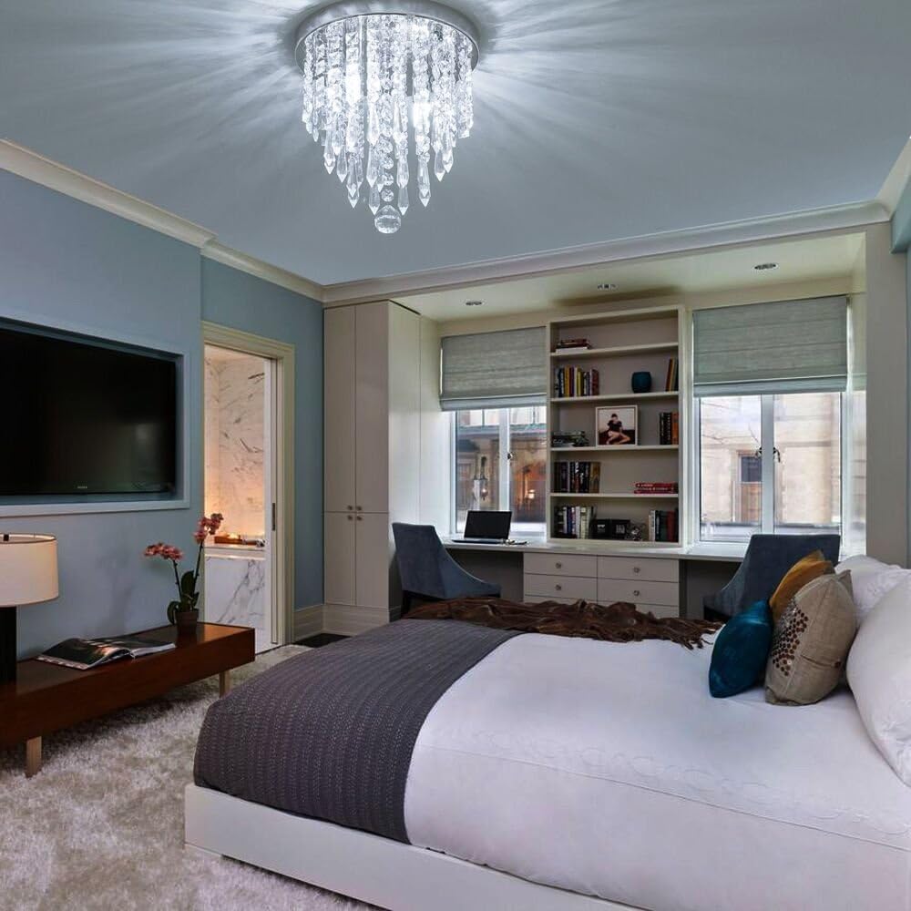 Luxe Metal Chandelier — 10.4" - View 5