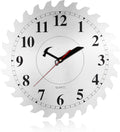 Black Wall Clock — 12" — Silver