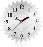 Black Wall Clock — 12" — Silver