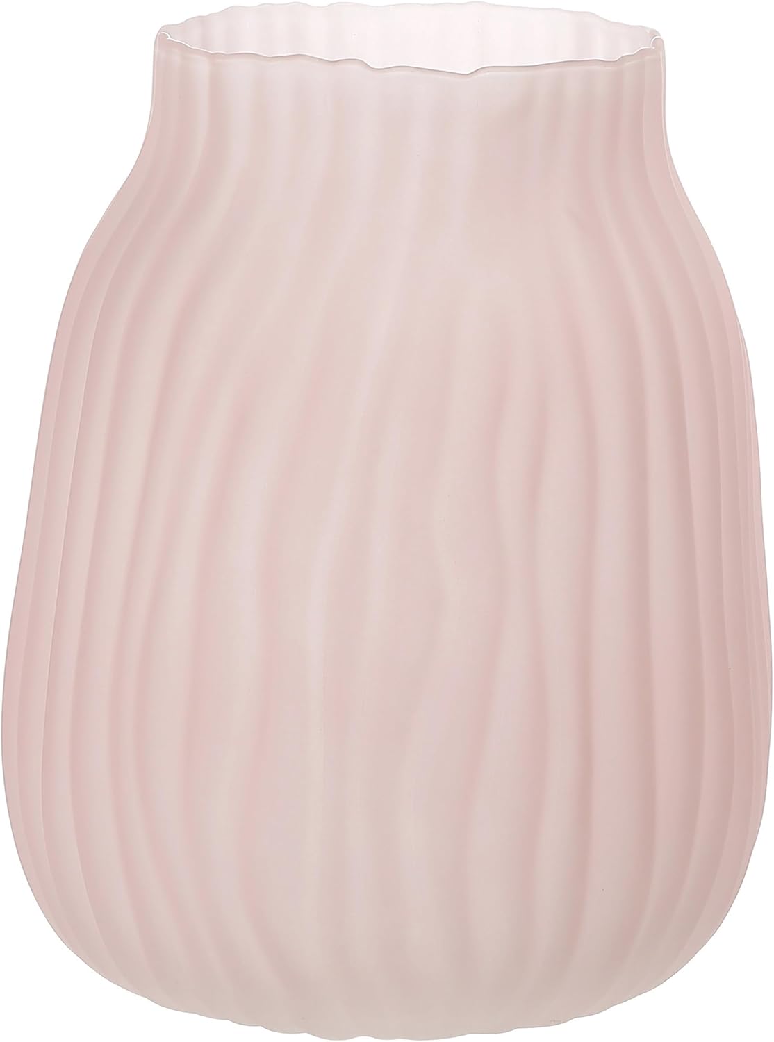 Boho Blue Decorative Vase — Frosted Pink