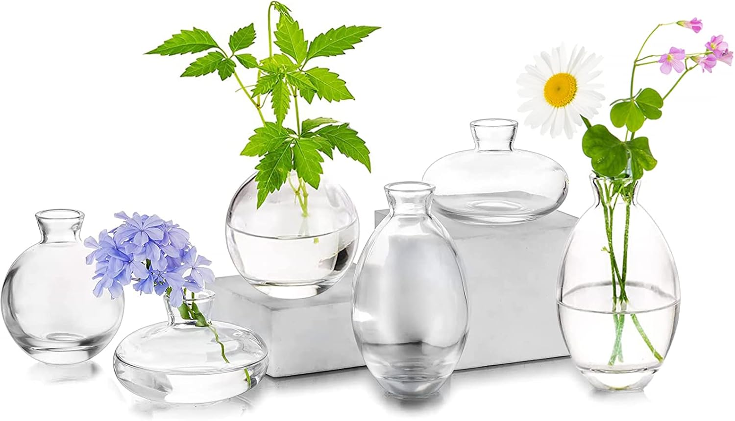 Green Flower Vase — Set of 3 — 2sets (6pcs)