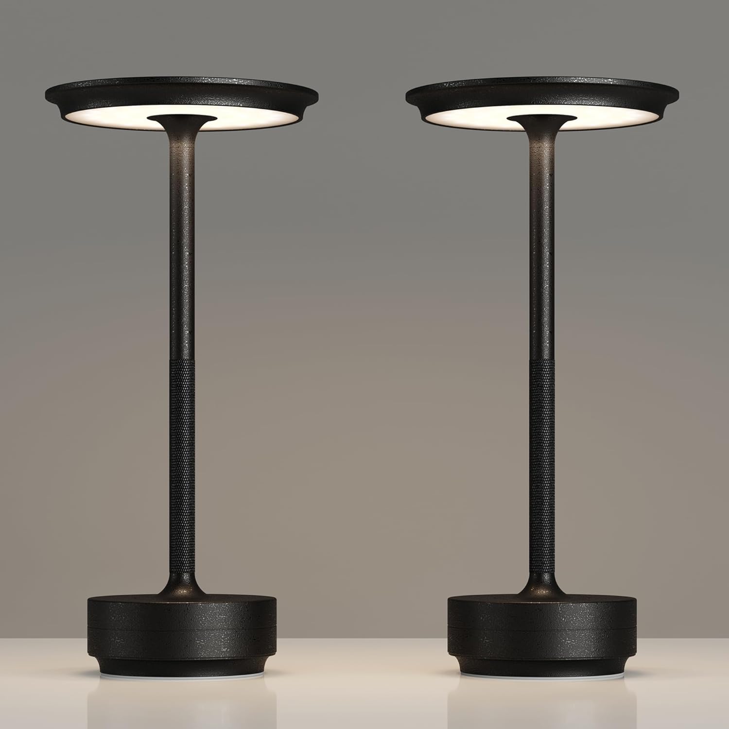 Cordless Black Table Lamp — Diamond Black-2