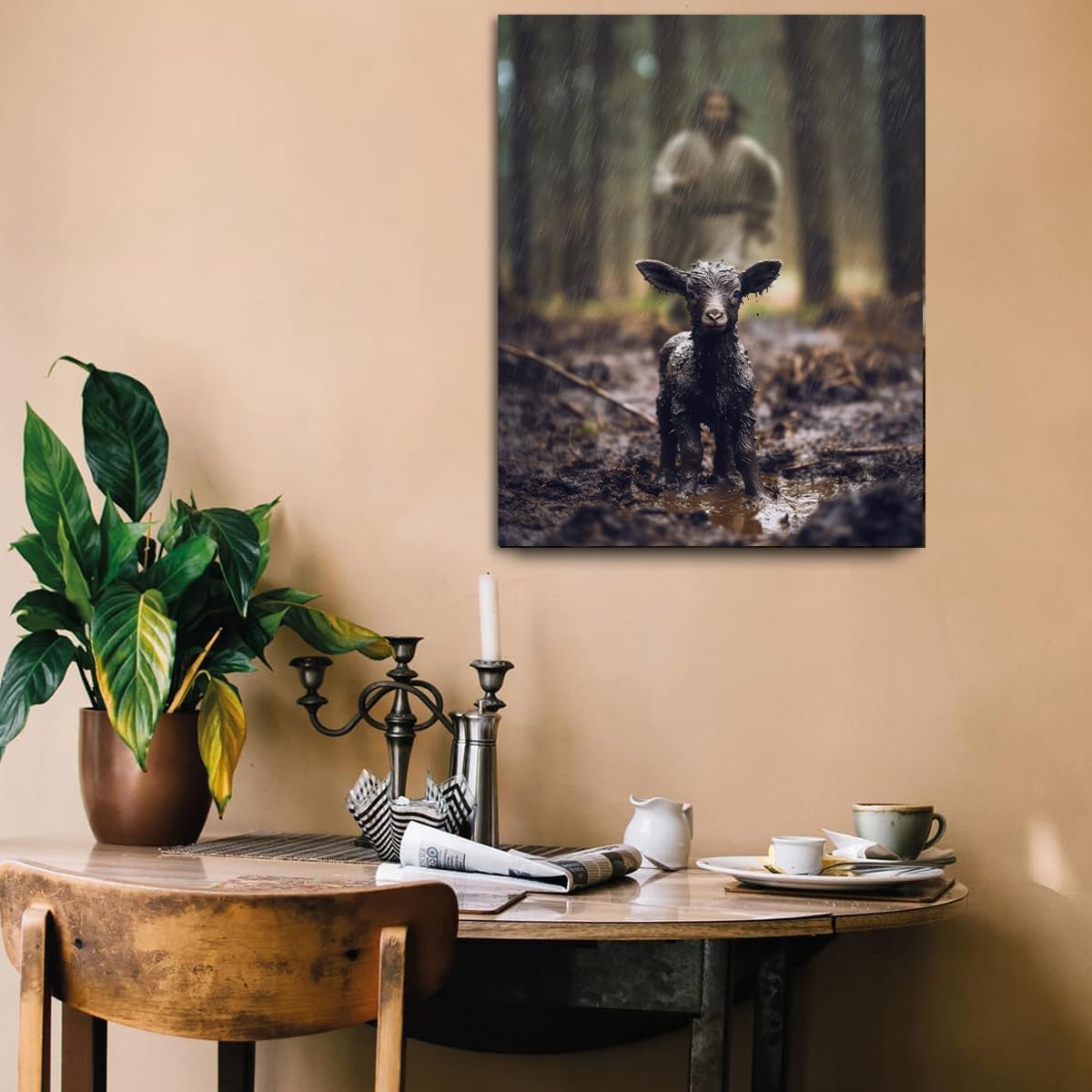 Blue Canvas Wall Art — 8" - View 3